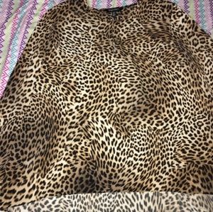 Ellen Tracy leopard print shirt